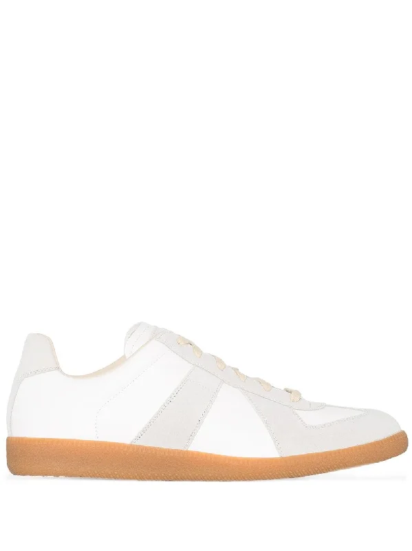 Breathable athletic shoes for airy runs-MAISON MARGIELA Low-Top Replica Leather Sneakers