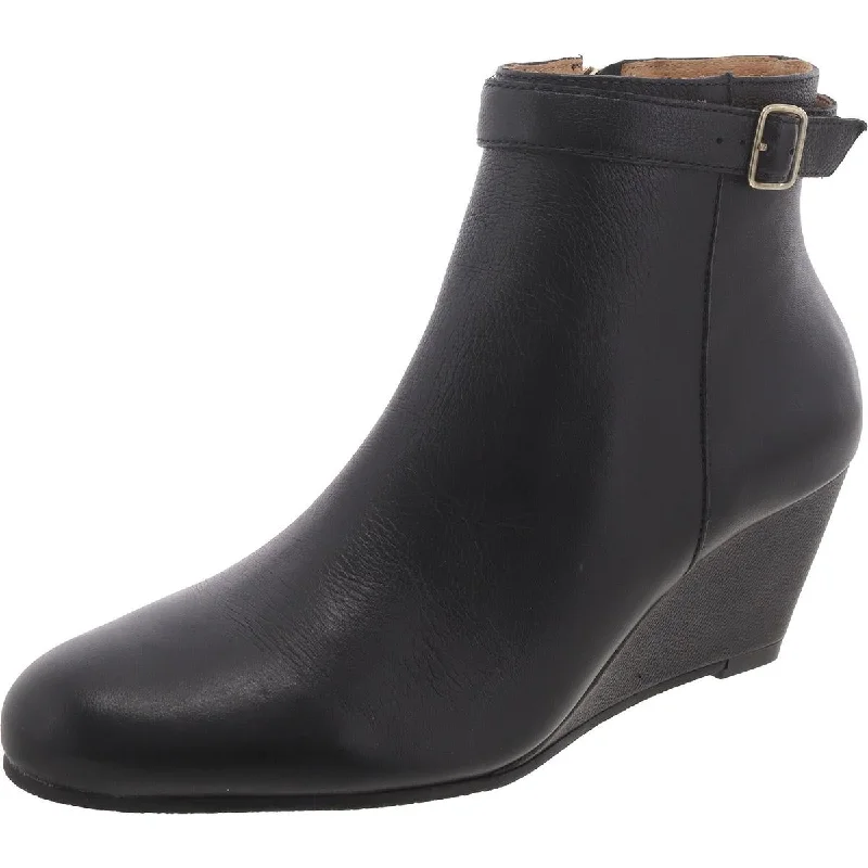 Boots for outdoor snow events -Jack Rogers Womens Willa Wedge Bootie Leather Wedges Mid-Calf Boots