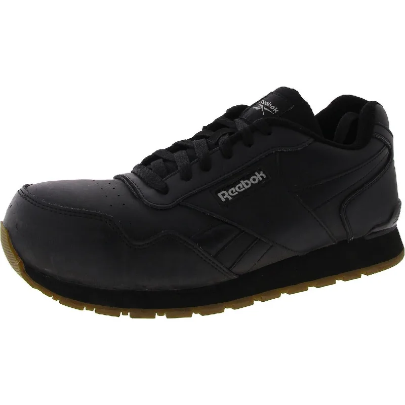 Soft athletic shoes for warm runs-Reebok Mens Memory Foam Leather Casual And Fashion Sneakers