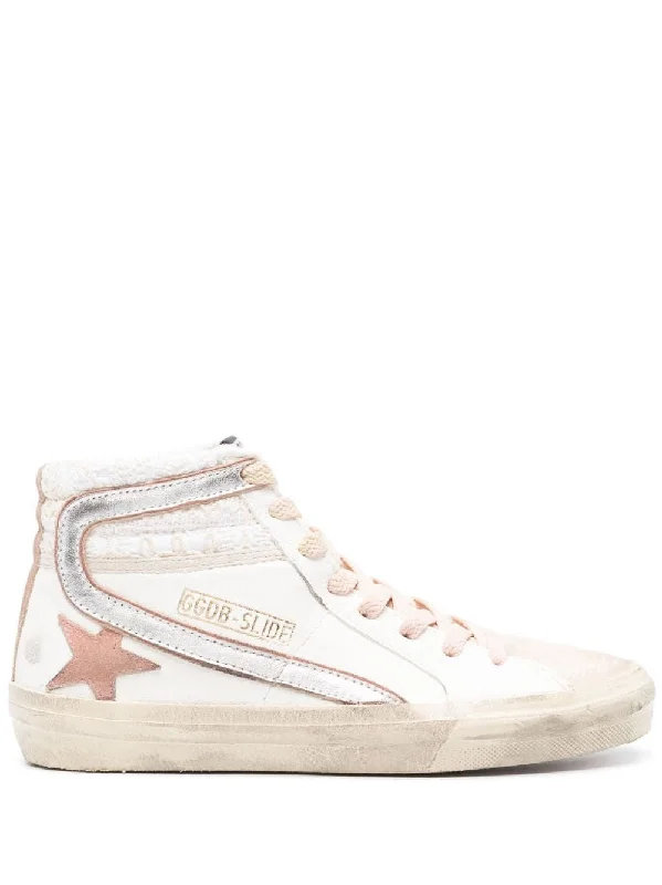 Soft athletic shoes for gentle jogs-GOLDEN GOOSE High-Top Sneaker with Distressed Finish for Women