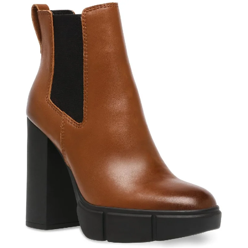 Boots for extended cold outings -Steve Madden Womens Revised Leather Platforms Chelsea Boots