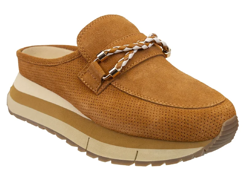 Durable athletic shoes for tough jogs-Naked Feet: POLO in BROWN Platform Sneakers