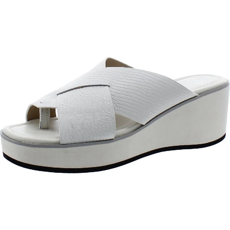 Stylish sandals for summer soirées-Donald J. Pliner Womens KLARA Leather Slip On Slide Sandals