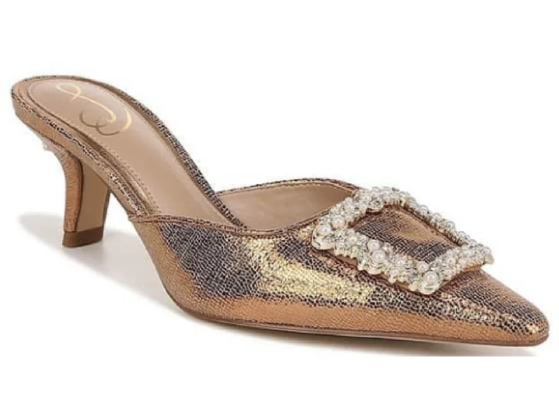 High heels with wild print -Sam Edelman: Brit Mule