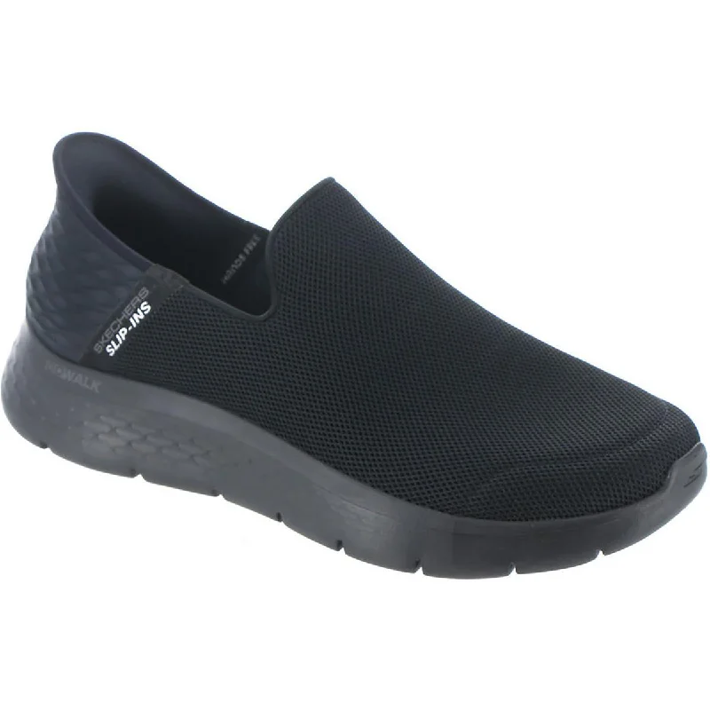 Breathable athletic shoes for hot runs-Skechers Mens Go Walk Flex No Hands Performance Walking Slip-On Sneakers