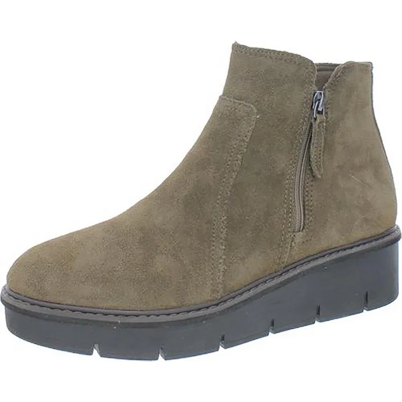 Boots for rainy frost dinners -Clarks Womens Airabelle Suede Zipper Chelsea Boots