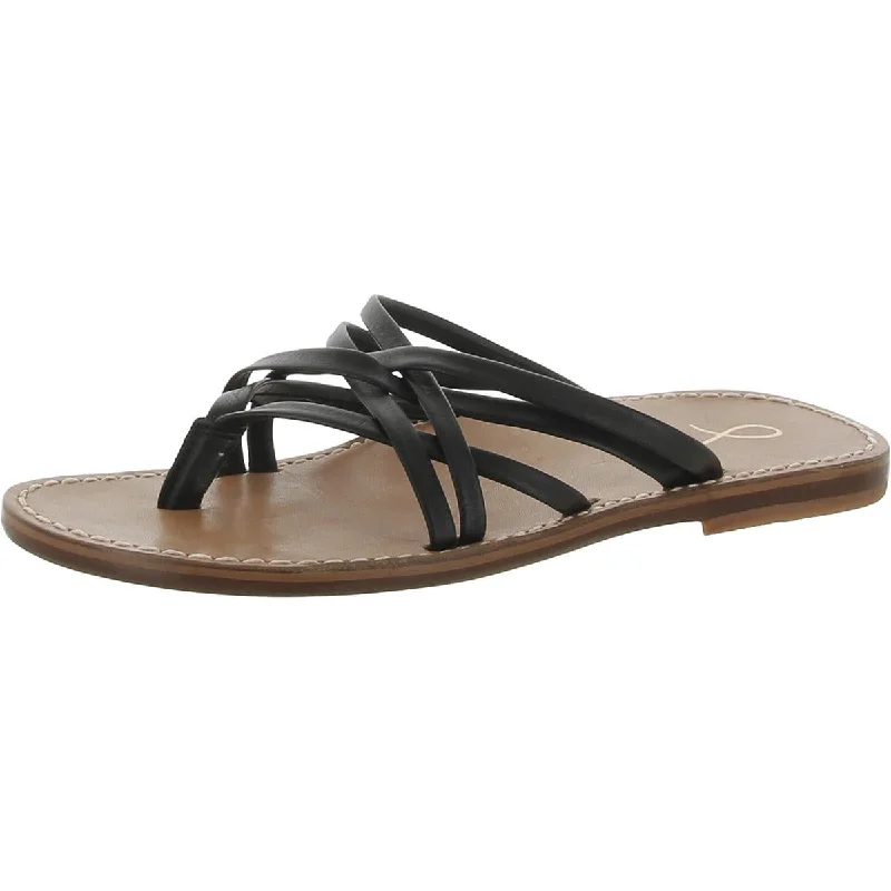 Trendy sandals for outdoor festivals-Journee Collection Womens Leather Flatform Sandals