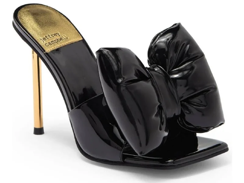 Stylish high heels for young pros -Jeffrey Campbell: Bow-Down in Black Patent