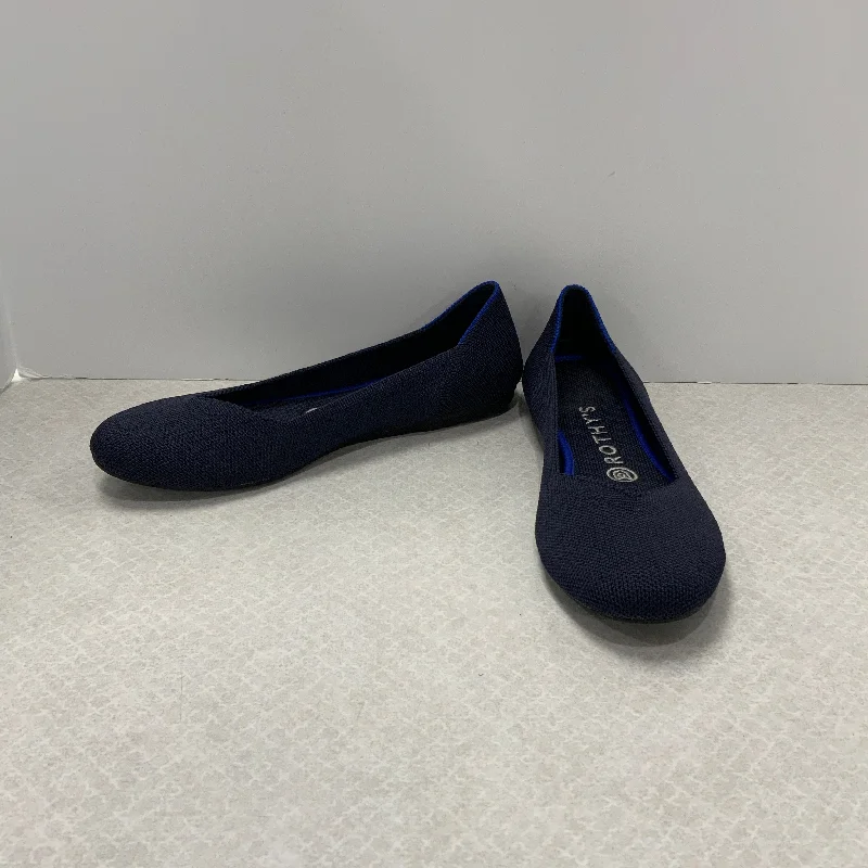 Flats with striking color mixes -Shoes Flats By Rothys In Blue, Size: 8