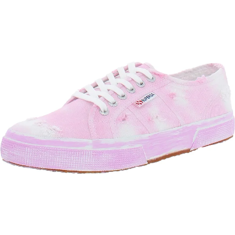 Cushioned athletic shoes for soft jogs-Superga 2750 Women's Canvas Stone Wash Lace-Up Sneakers