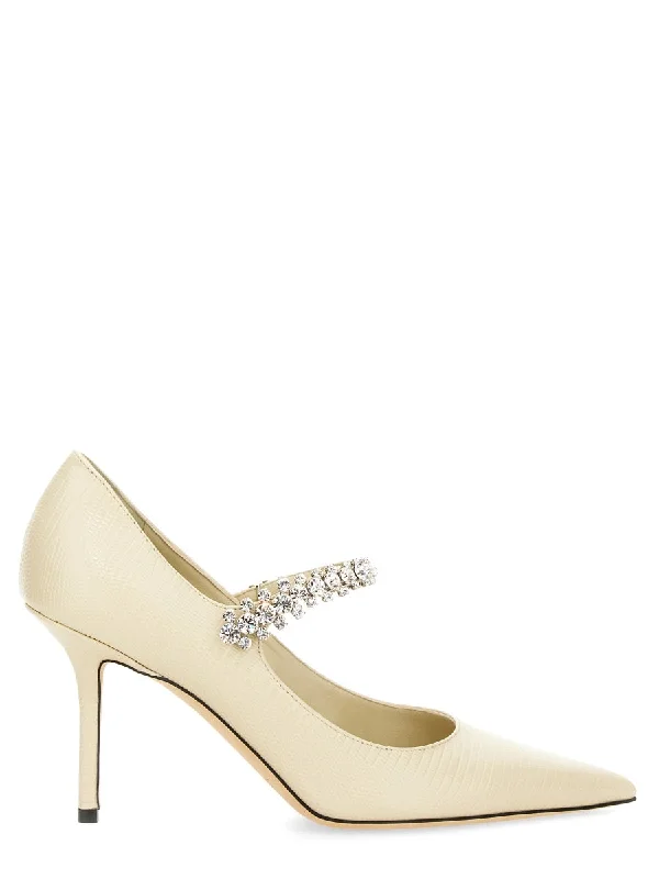 High heels for twilight events -JIMMY CHOO Elegant 85mm Leather Pumps for Women