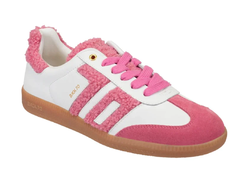 Breathable athletic shoes for hot jogs-BACK 70 - CLOUD in WHITE PINK Sneakers