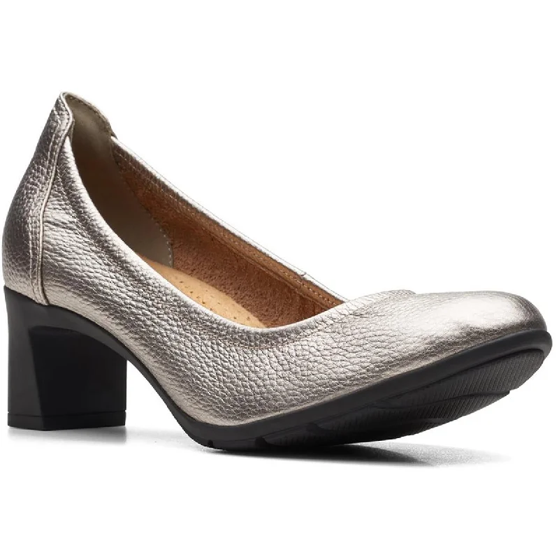 Classic high heels for elegance -Clarks Womens Neiley Pearl Leather Slip On Pumps