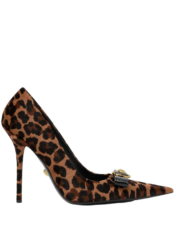 Designer high heels limited edition -VERSACE Elevate Your Elegance: Women's Leather Pumps