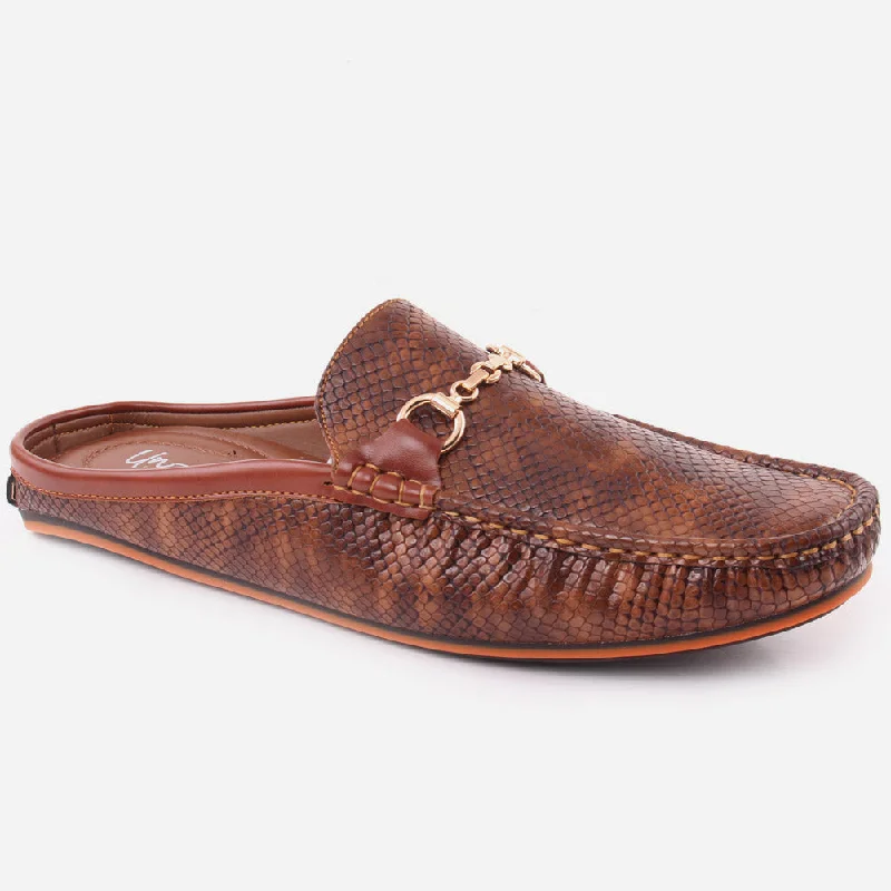 Comfortable loafers for sunny wear-Men "PAT" PU Rubber Sole Loafers