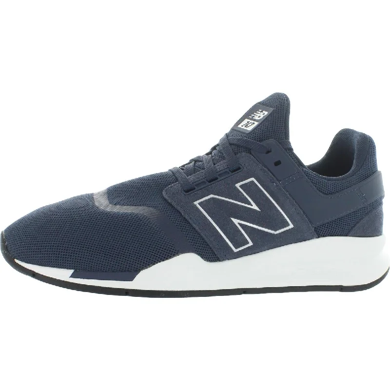 Fashionable athletic shoes for active nights-New Balance Mens Suede Sneakers Running Shoes