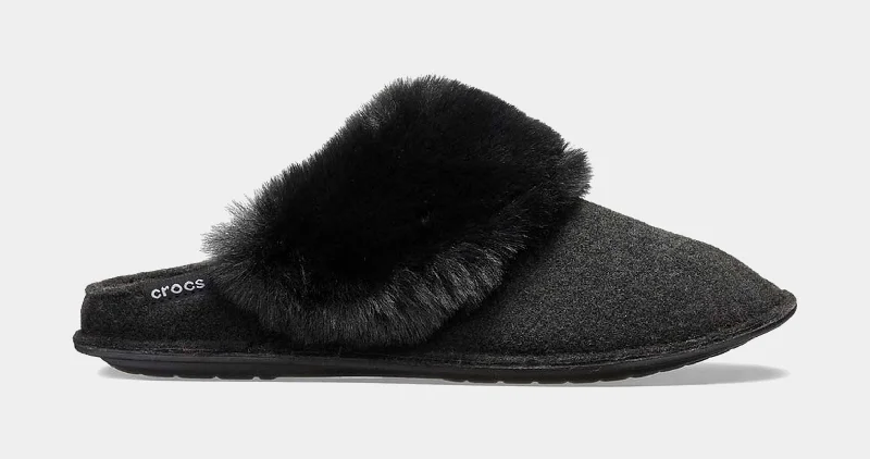 Classy slippers for quiet nights -Classic Luxe Slipper Mens Sandals (Black)