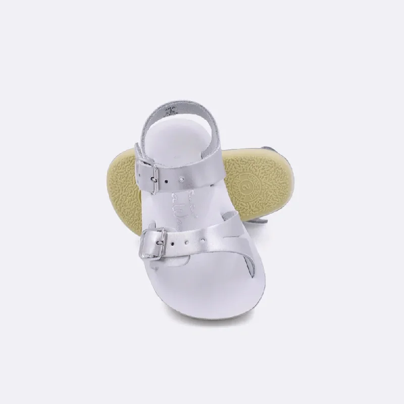 Non-slip sandals for wet sandy trends-Silver Sea Wee Sandals