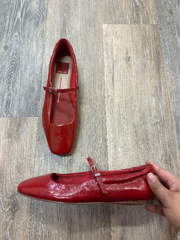 Flats for indoor day dinners -Shoes Flats By Dolce Vita In Red, Size: 5.5