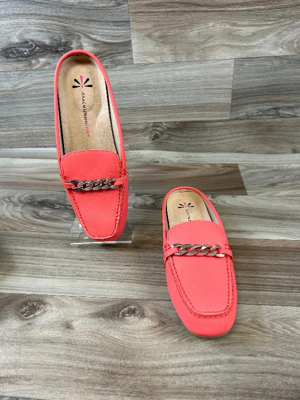 Flats for downtown casual vibes -Shoes Flats By Isaac Mizrahi Live Qvc In Coral, Size: 9.5