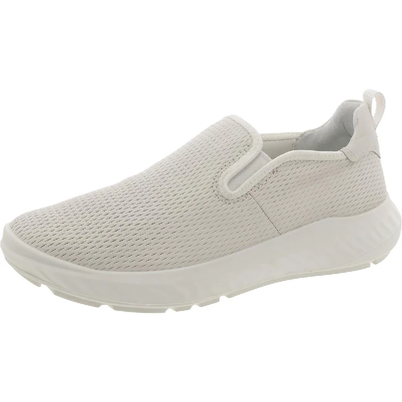 Breathable athletic shoes for airy comfort-ECCO Mens Leather Slip On Casual And Fashion Sneakers