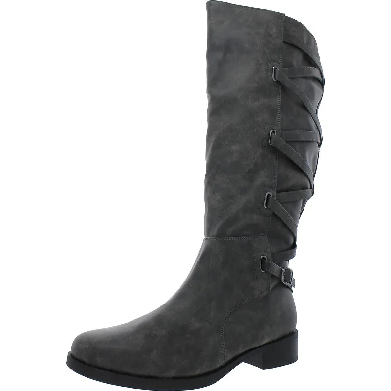 Boots for weekend snow trips -Journee Collection Womens Faux Suede Zipper Knee-High Boots