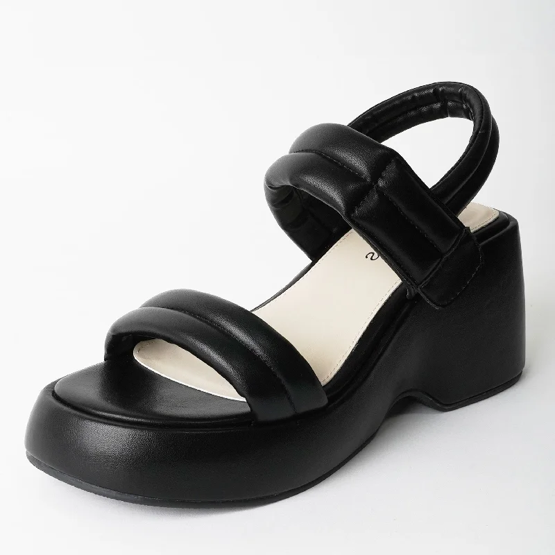 Breathable sandals for light summer wear-Rayanne | Black