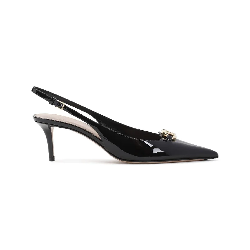 High heels for wet conditions -VALENTINO GARAVANI Slingback Vlogo Décollet Pumps