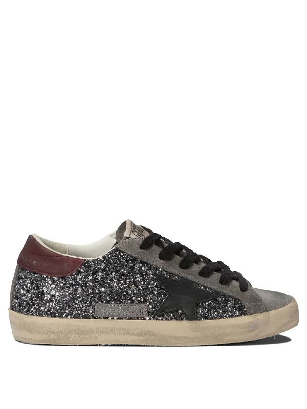 Slip-on athletic shoes for quick wear-GOLDEN GOOSE Urban Chic Glitter Sneakers with Star Motif