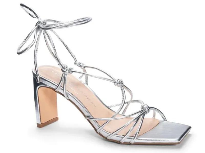 High heels for twilight dinners -Chinese Laundry: Yita in Silver