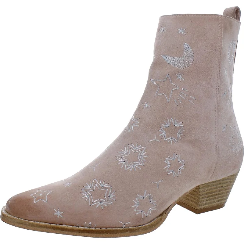 Boots for all-day winter comfort -Free People Womens Bowers Padded Insole Suede Cowboy, Western Boots