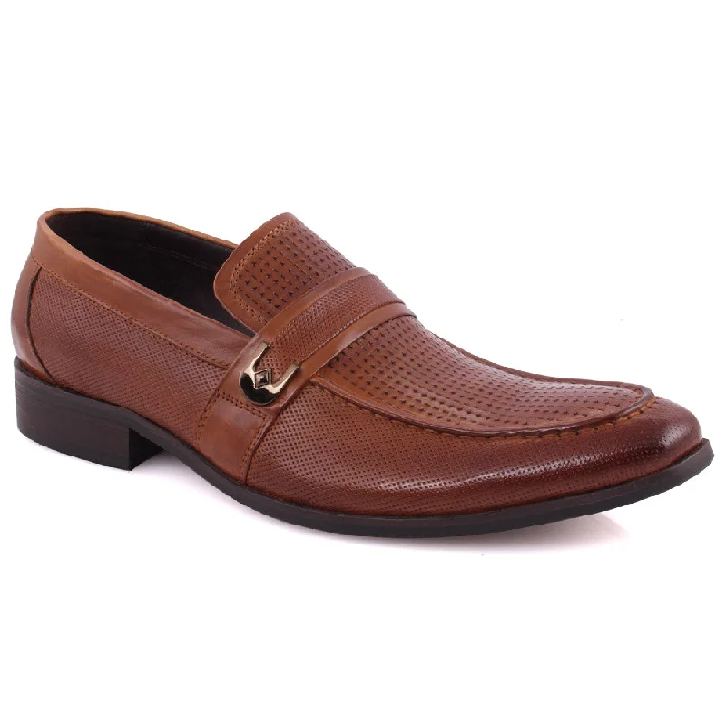 Trendy loafers for fresh comfort-Men “ANGUS” Perforated Belted Loafers