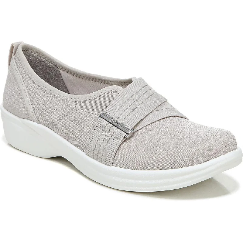 Trendy athletic shoes for active jogs-Bzees Womens Niche III Shimmer Lifestyle Slip-On Sneakers