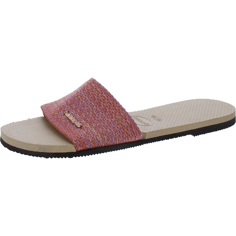 Durable sandals for sandy shore hikes-Havaianas Womens Alpargatas Flat Warm Slide Sandals