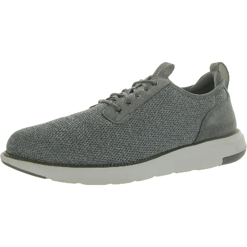 Fashionable athletic shoes for sporty runs-Cole Haan Mens Grand Atlantic Knit OX Lace Up Flat Casual And Fashion Sneakers