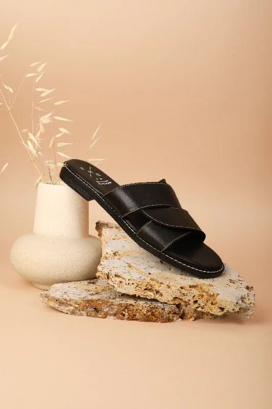 Trendy sandals for summer coastal nights-Eisdberg black