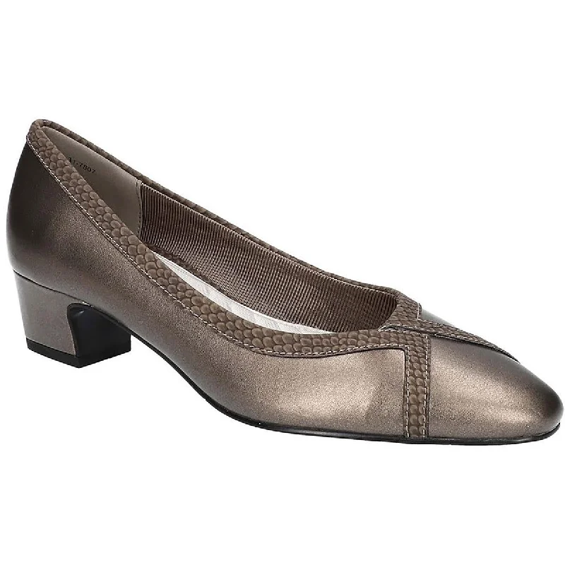 High heels with firm support -Easy Street Womens Myrtle Faux Leather Comfort Insole Pumps