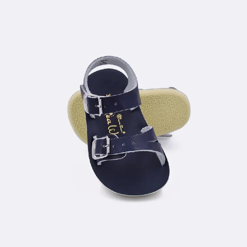 Comfortable sandals for hot shore trends-Navy Surfer Sandals