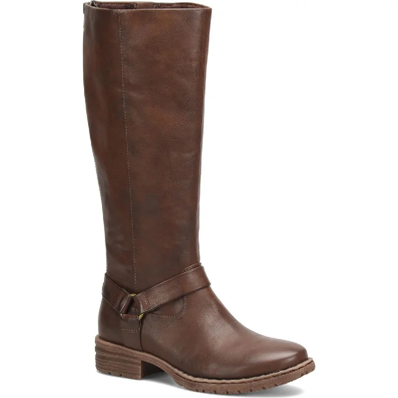 Boots with clean footbed contours -B.O.C. Womens Chesney Faux Leather Knee-High Boots