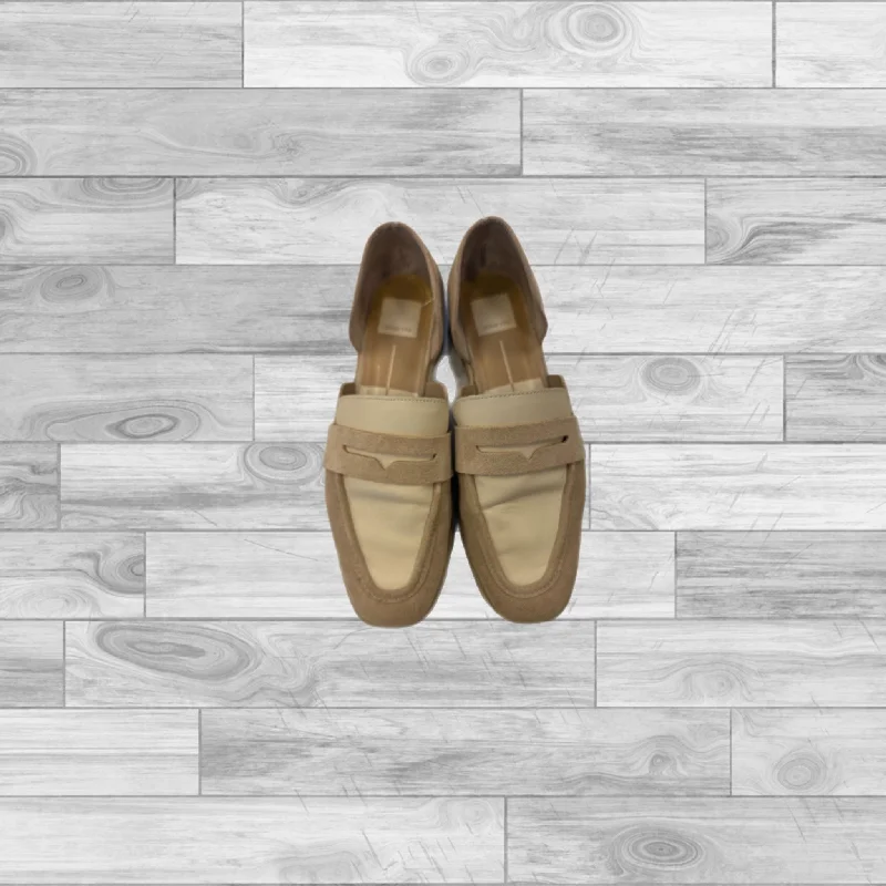 Flats with reinforced threading -Tan Shoes Flats Dolce Vita, Size 9