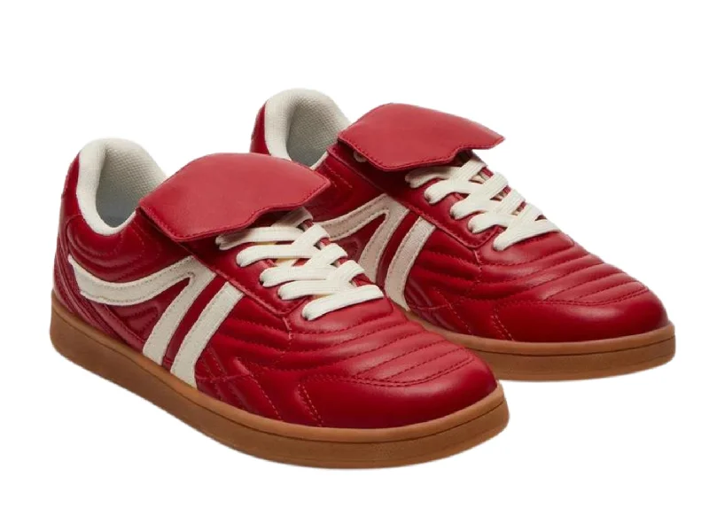 Cushioned athletic shoes for knee comfort-Steve Madden: Madrid in red Multi