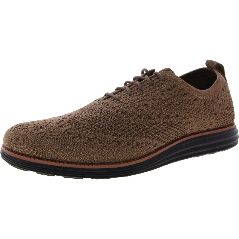 Cheap athletic shoes for simple workouts-Cole Haan Mens Knit Lace-Up Casual And Fashion Sneakers