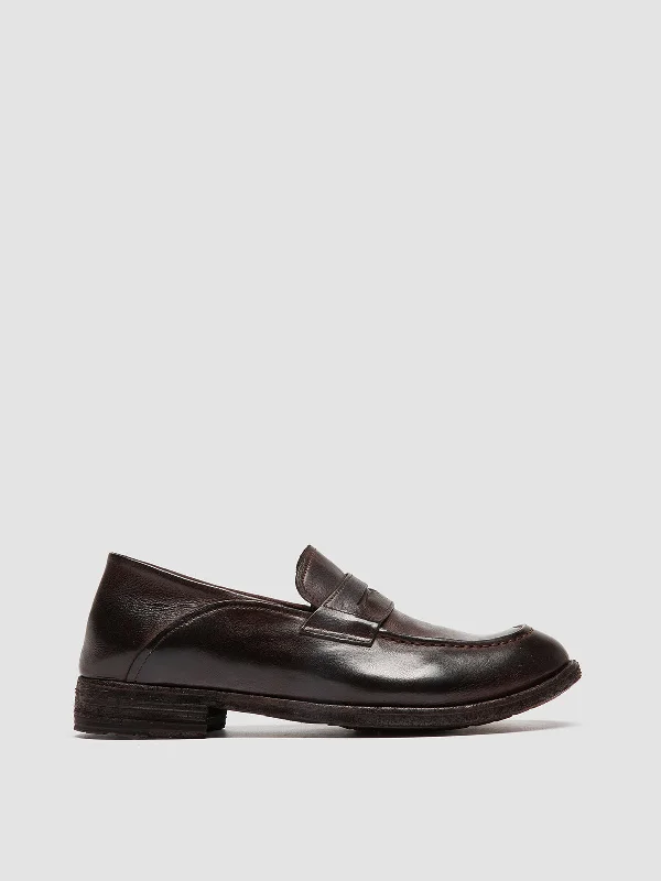 Best loafers for summer comfort-LEXIKON 140 - Brown Leather Penny Loafers