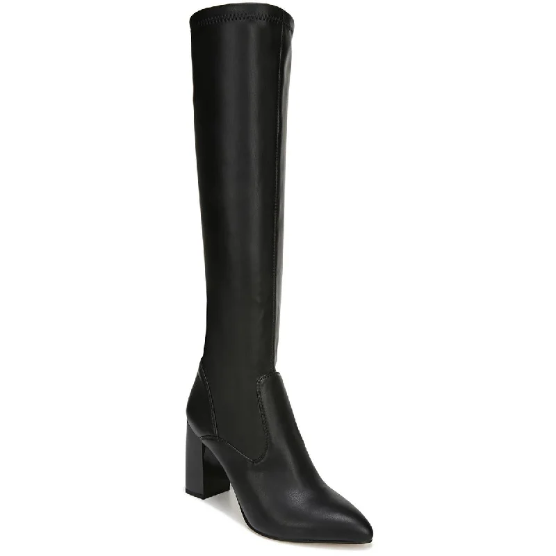 Boots with dense padded footbeds -Franco Sarto Womens L-Kathrne WC Zipper Faux Suede Knee-High Boots