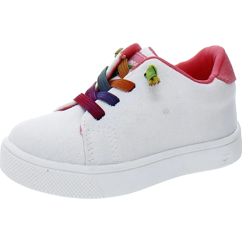 Cheap athletic shoes for simple runs-Oomphies Girls Toddler Canvas Casual and Fashion Sneakers