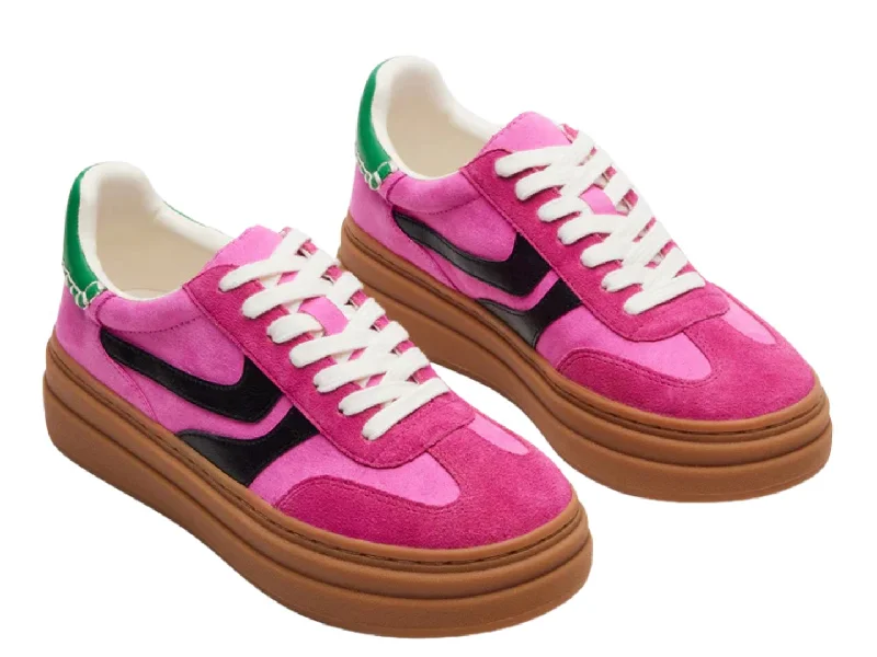 Cushioned athletic shoes for ankle runs-Steve Madden: Dodge in Pink Multi