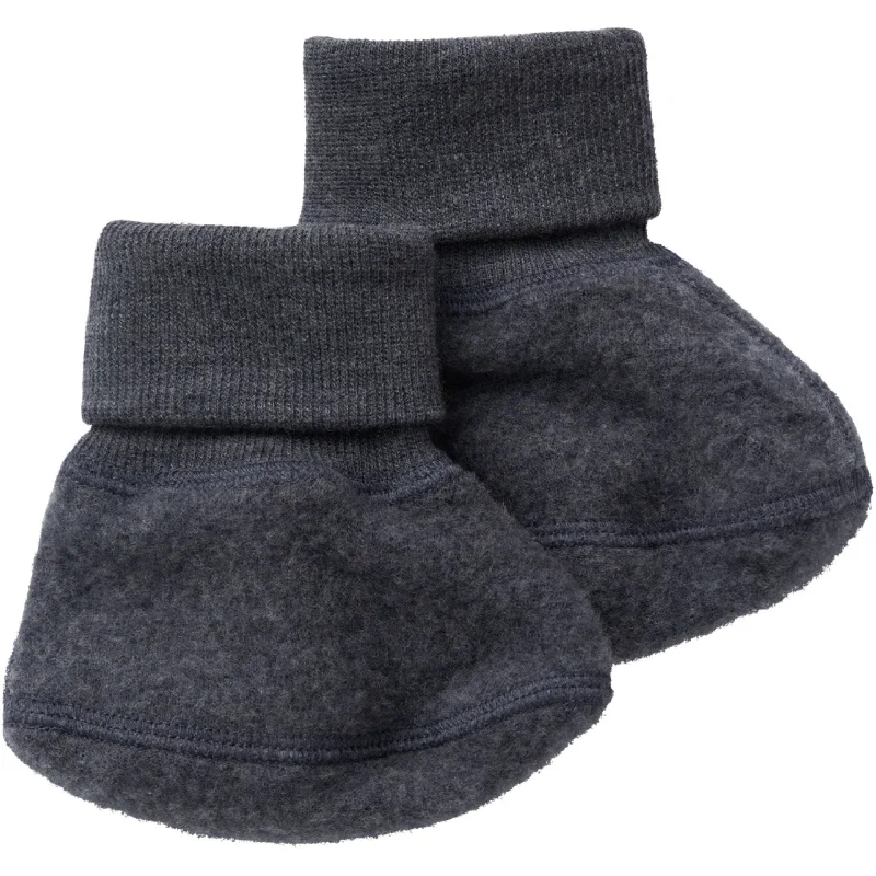 Slip-on slippers for fast wear -Name It Ombre Blue Wmino Wool Slippers