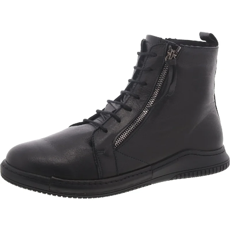 Boots with breezy outsole designs -Spring Step Womens YAPLE Leather Lace up Combat & Lace-Up Boots