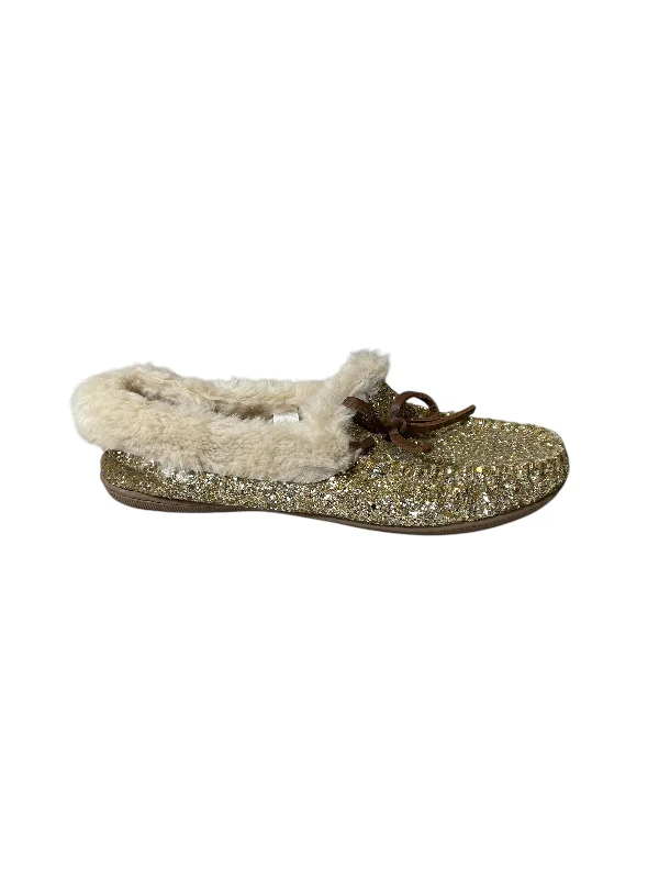 Slippers with slim charm -Slippers By J. Crew In Gold