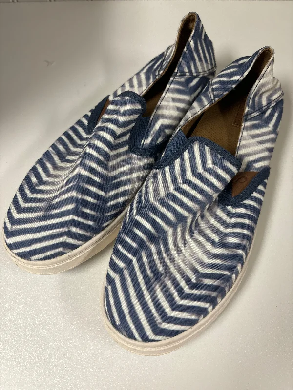 Flats with playful print motifs -Striped Pattern Shoes Flats Clothes Mentor, Size 8.5